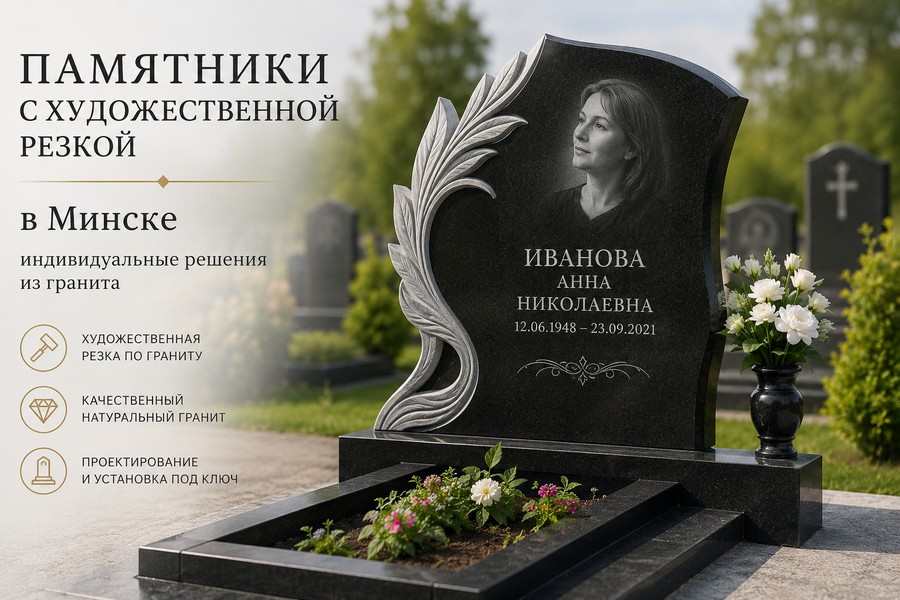 Памятники с художественной резкой в Минске