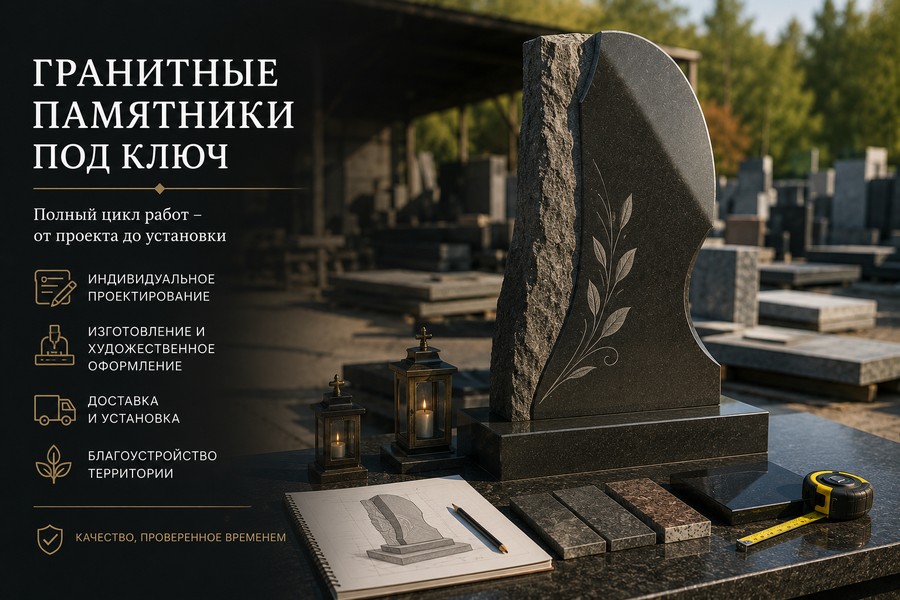 гранитные памятники под ключ в минске